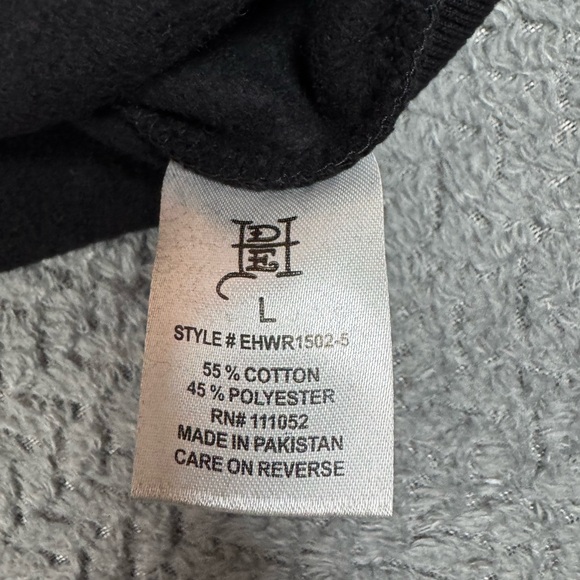 Ed Hardy Women’s Zip Front Hoodie Snake Skull Black L - Picture 4 of 8